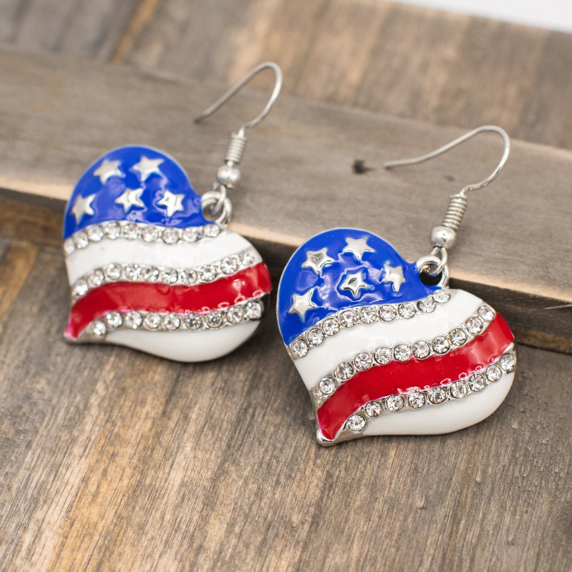 Heart Flag Earrings 