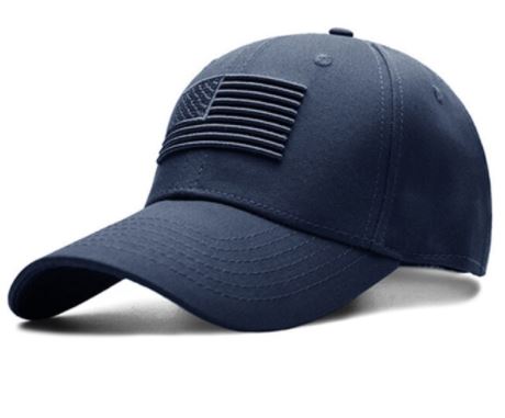 Blue American Flag Embroidered Baseball Cap