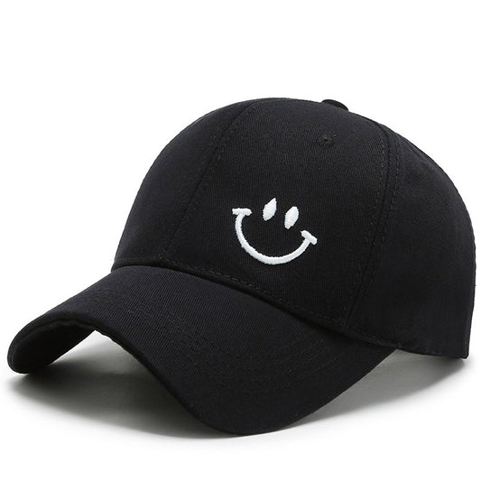 Smiley Face Black Baseball Cap