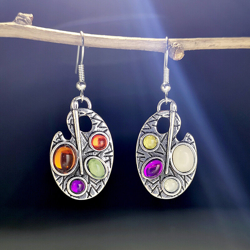 Amazon.com: Artist Paint Palette Earrings, Paint brush Earrings, Artist  Earrings, Art Palette Charm Earrings, Paint Palette Charm Jewelry,  Paintbrush Charm, Artist Gift, Painter Gift, Artist Dangling Earrings:  Clothing, Shoes & Jewelry